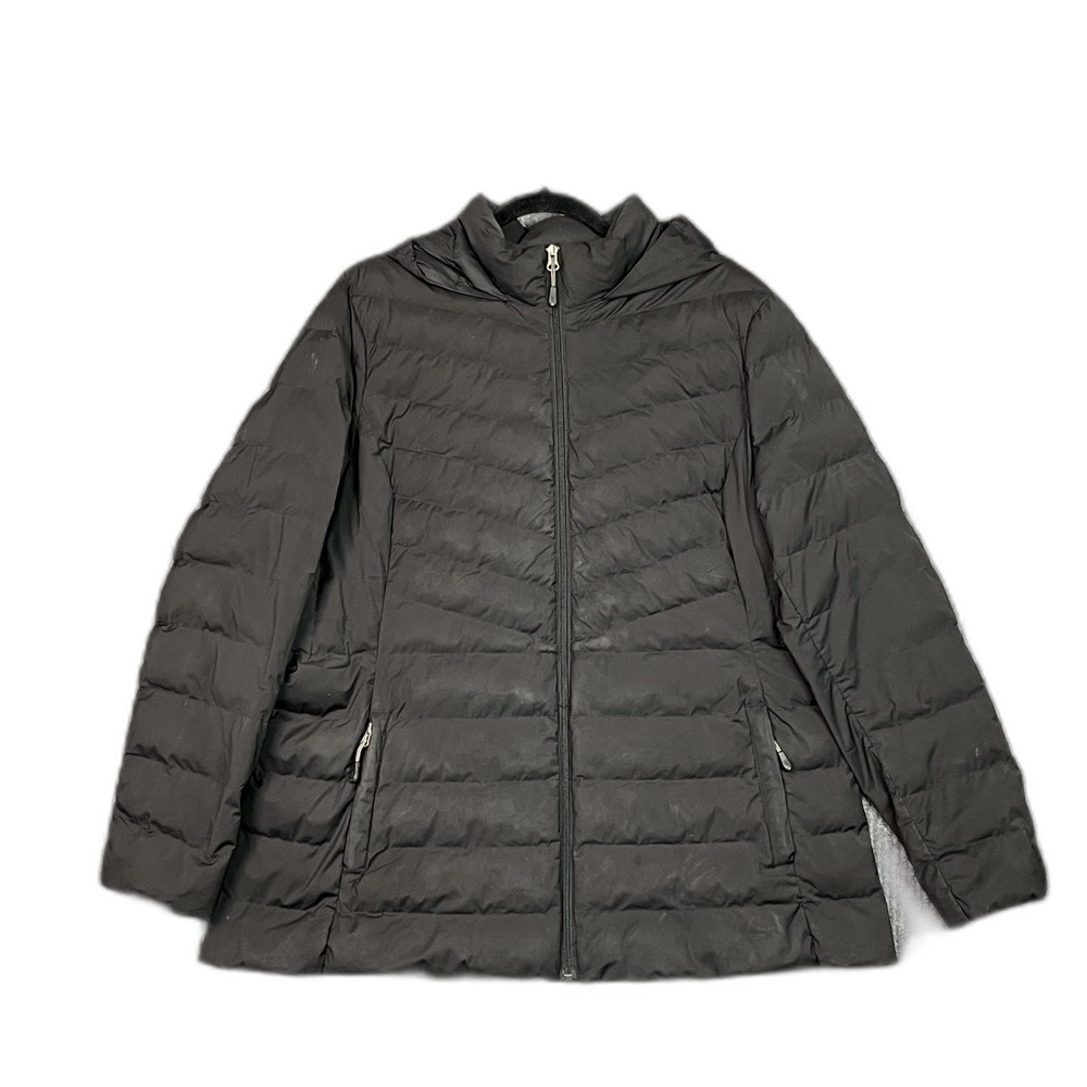 32 Degress Heat Puffer Jacket Womens XL Hooded Insulated Quilted Gorpcore Light